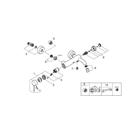 GROHE 33624DL1 - Ammehana ESSENCE 193 mm pronssinen