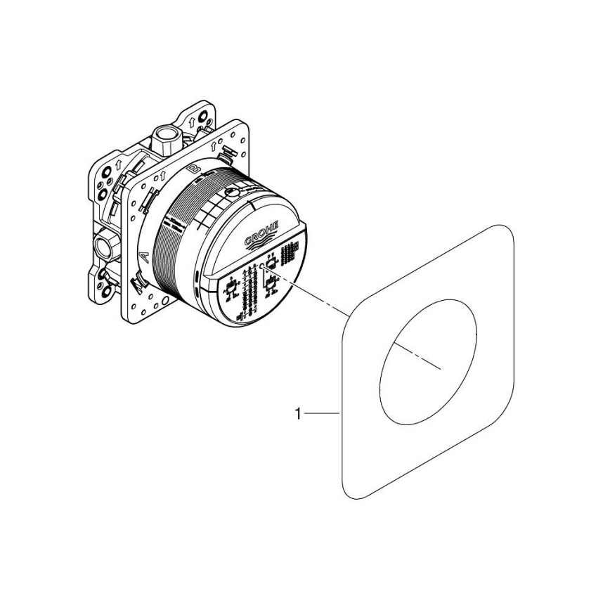 GROHE 35600000 - Universaali asennusrunko RAPIDO SMARTBOX DN 15