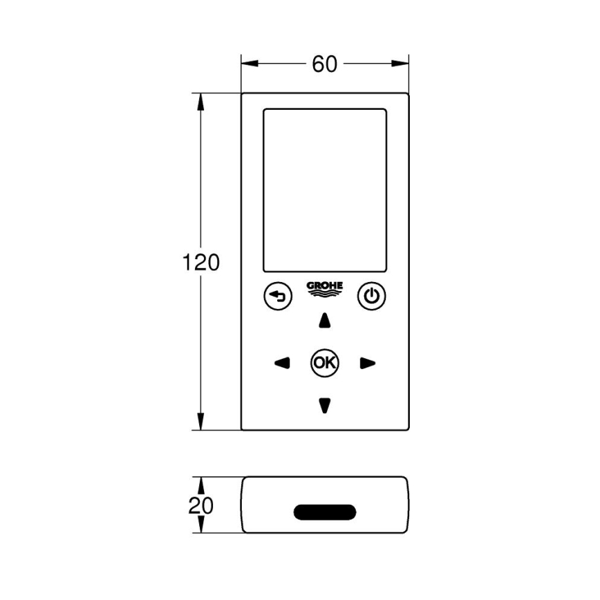 GROHE 36407001 - Kaukosäädin