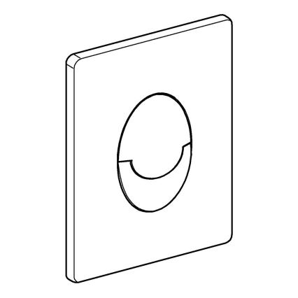 GROHE 38505000 - Huuhtelupainike SKATE AIR 156 × 197 mm, kiiltävä kromi