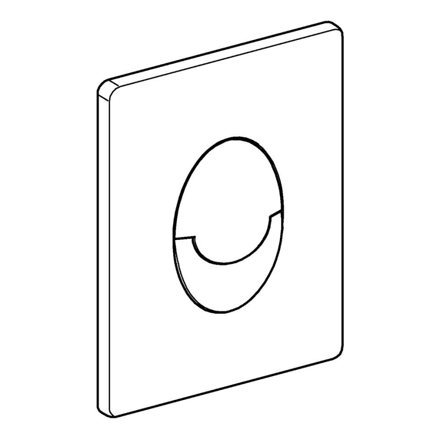 GROHE 38505000 - Huuhtelupainike SKATE AIR 156 × 197 mm, kiiltävä kromi