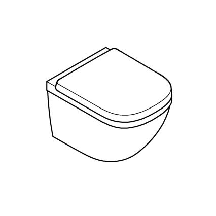 GROHE 39693000 – seinäkiinnitteinen kompakti WC EURO CERAMIC Triple Vortex -huuhtelulla, 53 l, keraaminen/valkoinen