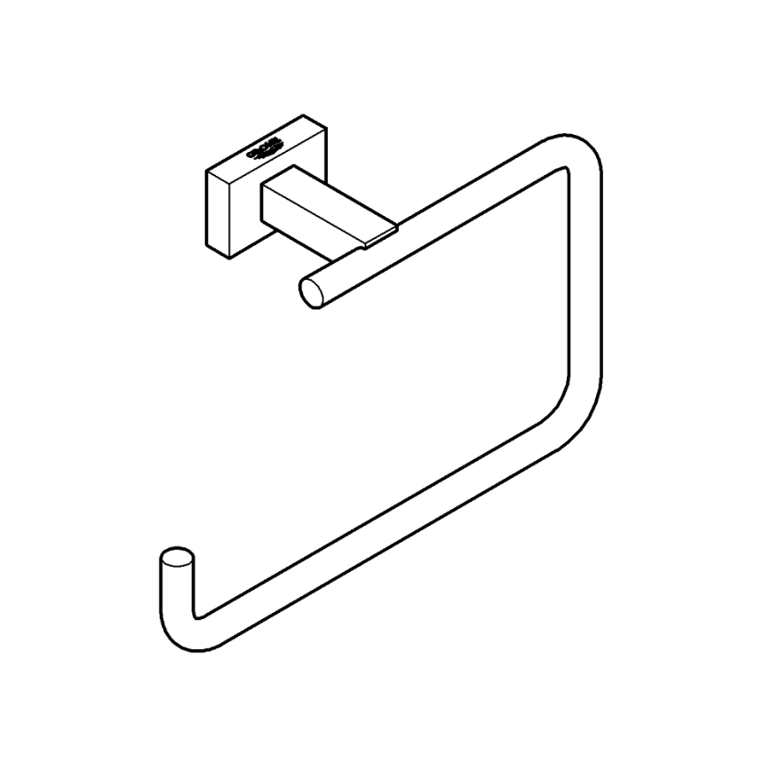 GROHE 40510001 - Pyyheteline ESSENTIALS CUBE 188 mm kiiltävä kromi