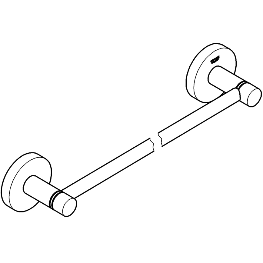 GROHE 40688001 - ESSENTIALS 504 mm pyyheteline, kiiltävä kromi