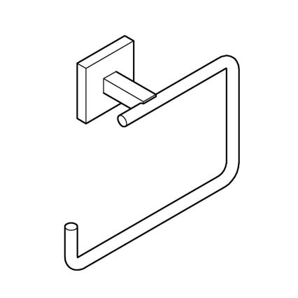 GROHE 409752430 - Pyyheteline START CUBE 18,8 x 13,8 cm, musta