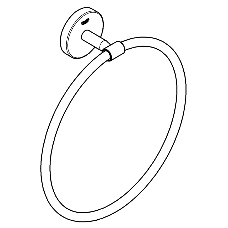 GROHE 41167000 - Pyyheteline START COSMOPOLITAN, halkaisija 200 mm, kiiltävä kromi