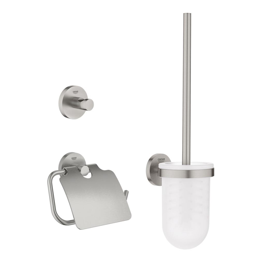 GROHE 41204DC0 - WC-tarvikesarja 3-in-1 START, ruostumaton teräs