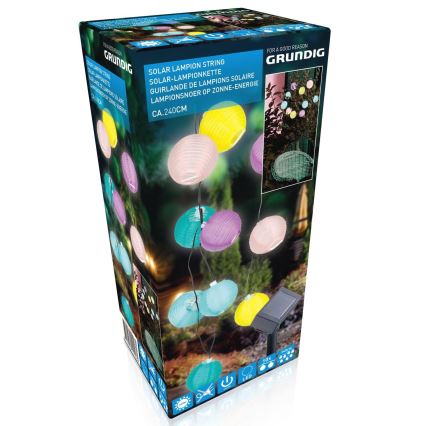 Grundig 14106 - LED-aurinkokennoketju 10xLED/1,2V