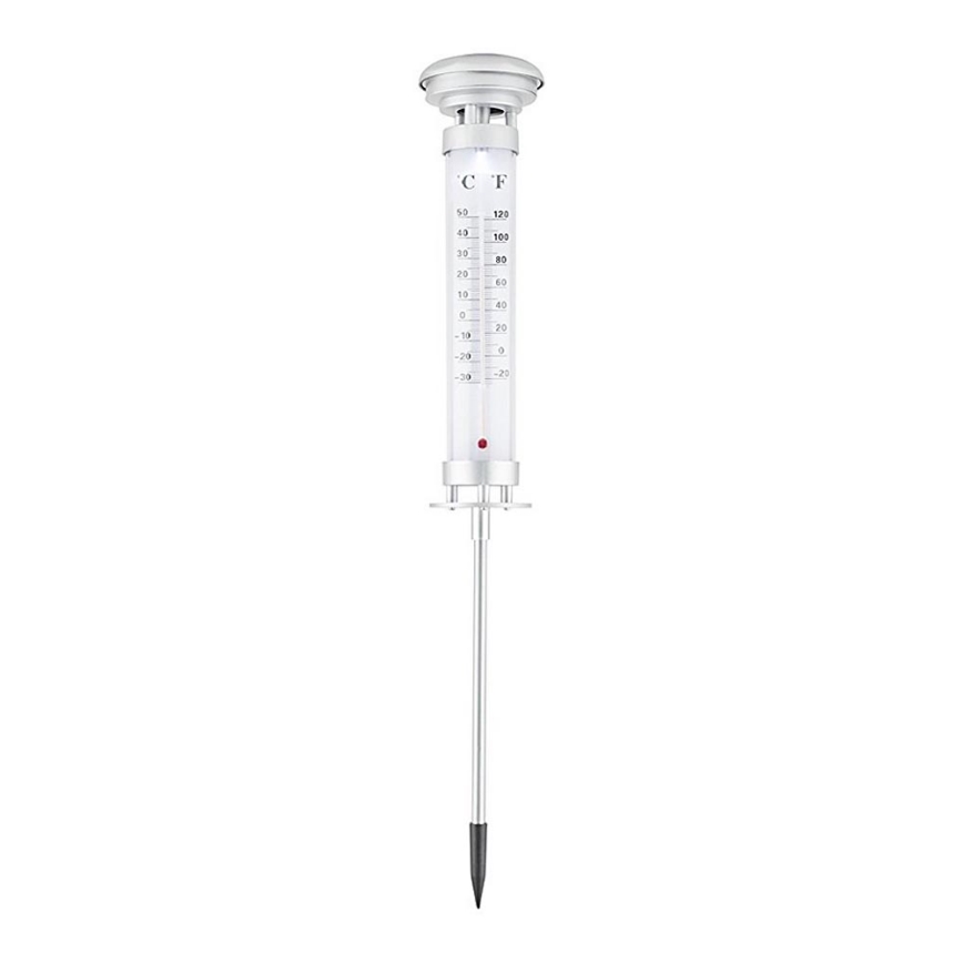 Grundig 89640 - LED-aurinkolamppu lämpömittarilla 1xLED / 1,2V