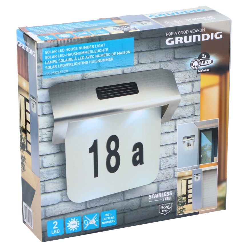 Grundig - LED Aurinkoenergia talon numero 1,2V
