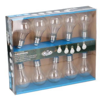 Grundig - LED-aurinkoketjupolttimot 10xLED/1xAA