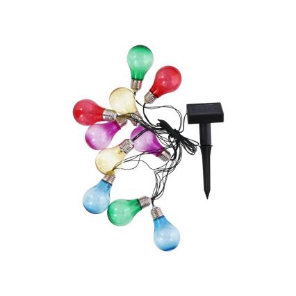 Grundig - LED-aurinkoketjupolttimot 10xLED/1xAA värikäs