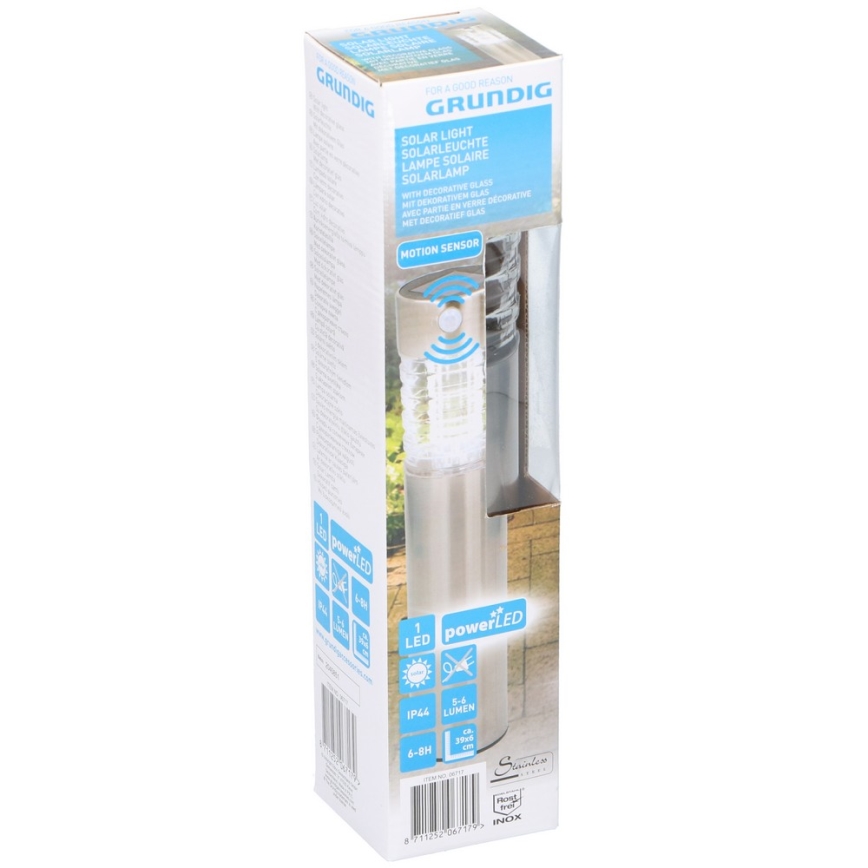 Grundig - LED-aurinkolamppu anturilla 1xLED IP44