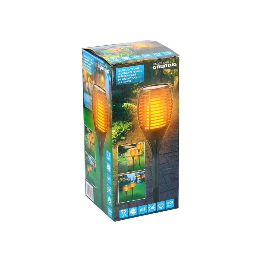 Grundig - LED-aurinkovalaistus 30xLED/1,2V IP44