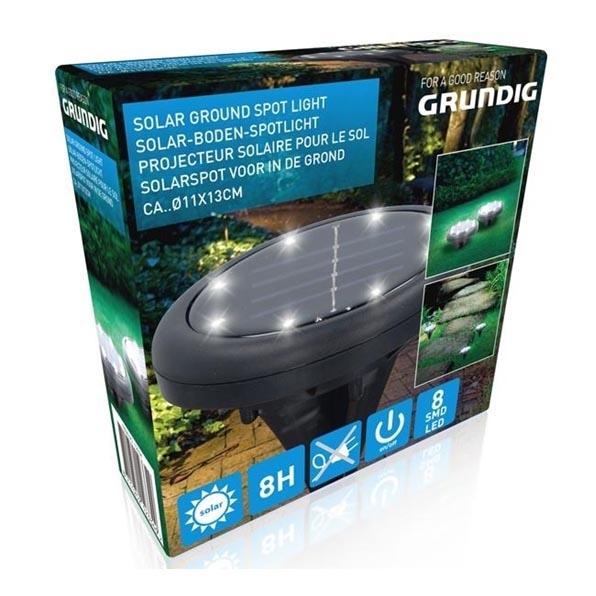 Grundig - LED-aurinkovalaistus 8xLED