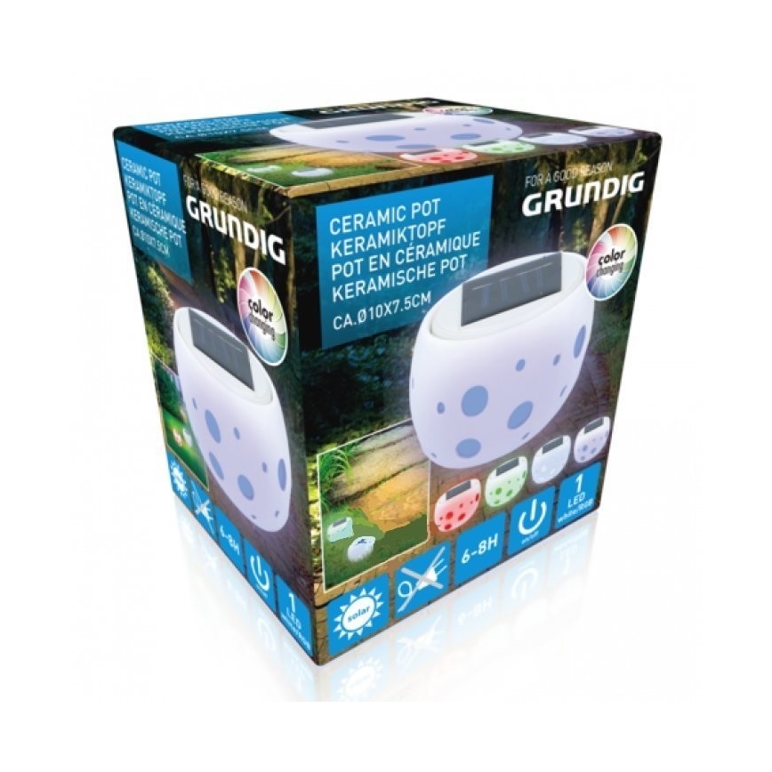 Grundig - LED-RGB-aurinkovalo LED/0,06W/1,2V 600 mAh