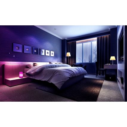 Grundig - LED RGB Himmennettävä pöytälamppu LED/3xAAA + kaukosäädin