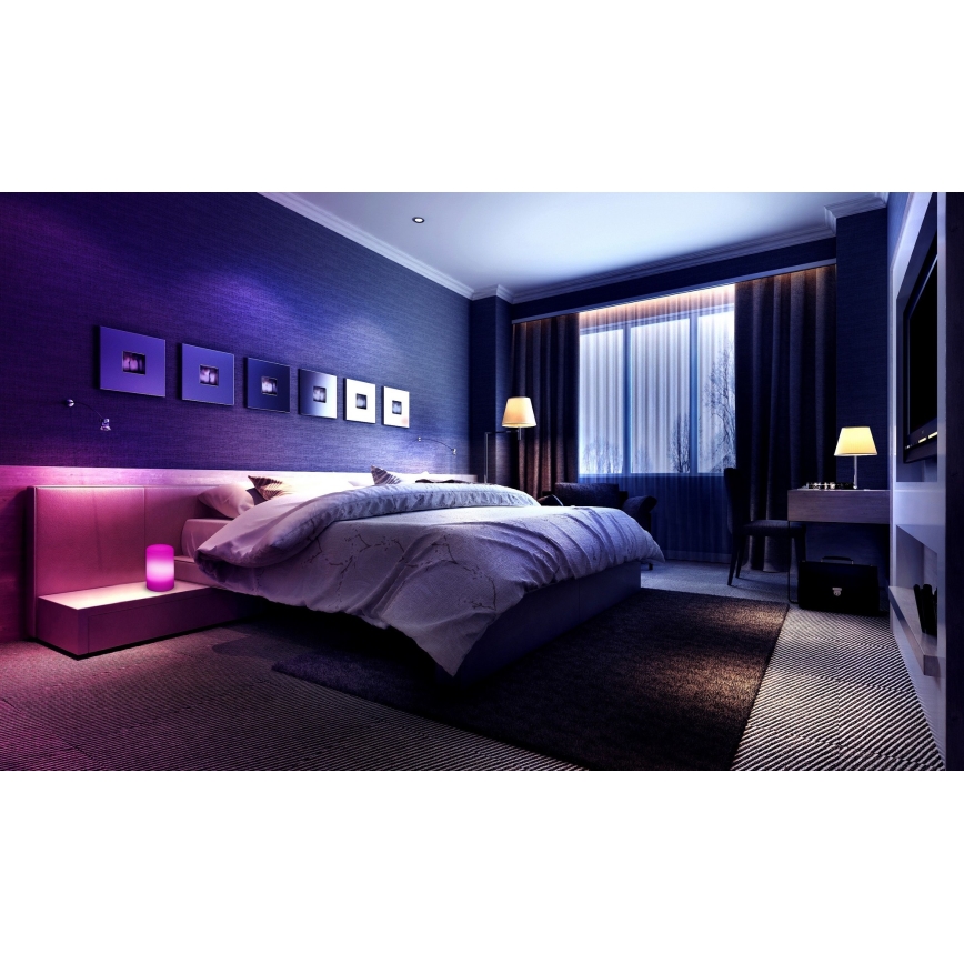 Grundig - LED RGB Himmennettävä pöytälamppu LED/3xAAA + kaukosäädin