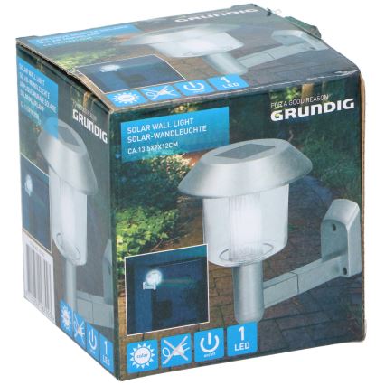 Grundig - LED-seinäaurinkovalaisin LED/1,2V 600 mAh