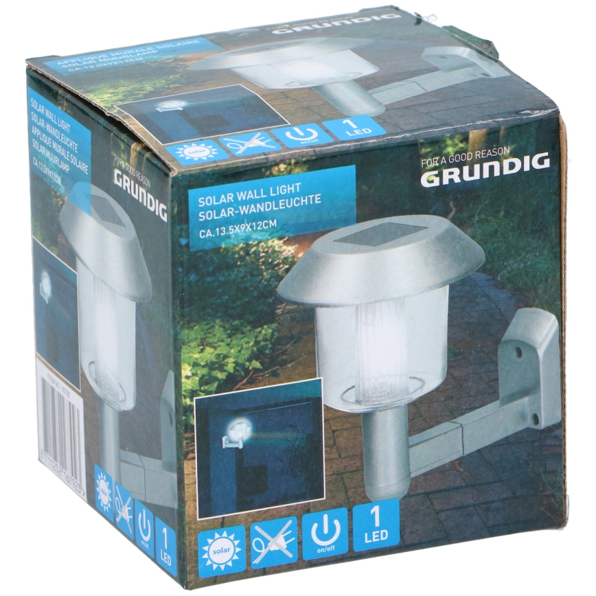 Grundig - LED-seinäaurinkovalaisin LED/1,2V 600 mAh