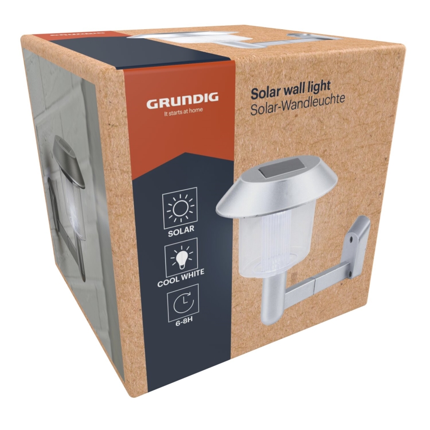 Grundig - LED-seinäaurinkovalaisin LED/1,2V