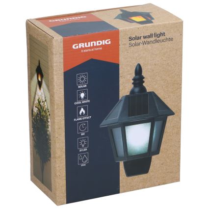 Grundig - LED-seinäaurinkovalaisin LED/1,2V IP44