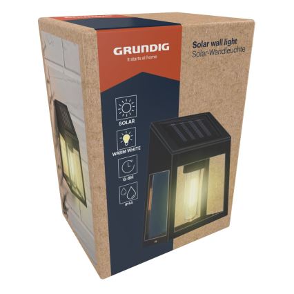 Grundig - LED-seinäaurinkovalaisin LED/1,2V IP44
