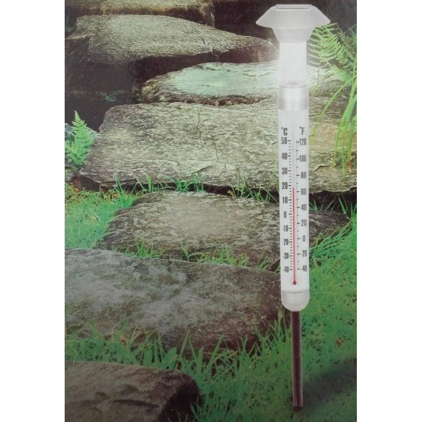 Grundig - LED Solar lämpömittari 1xAAA 600 mAh IP44