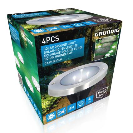 Grundig - SETTI 4x LED-aurinkovalaistus LED/1W/1,2V 600 mAh IP65
