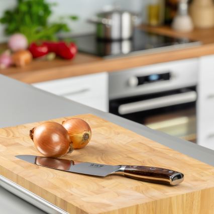 Gudaro - Damaskiteräinen kokinveitsi FENG 8, 67 kerrosta terästä, pituus 20 cm