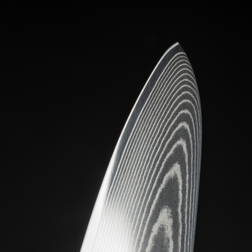 Gudaro - Damaskiteräinen kokinveitsi FENG 8, 67 kerrosta terästä, pituus 20 cm