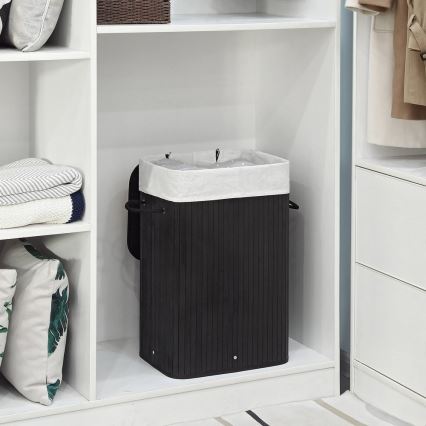 GUS-pyykkikori, musta