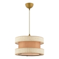 HALO-riippuvalaisin vaijerilla 1xE27/60W/230V beige/kerma