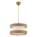 HALO-riippuvalaisin vaijerilla 1xE27/60W/230V kerma/beige