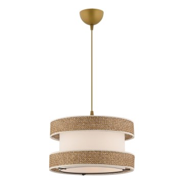 HALO-riippuvalaisin vaijerilla 1xE27/60W/230V kerma/beige