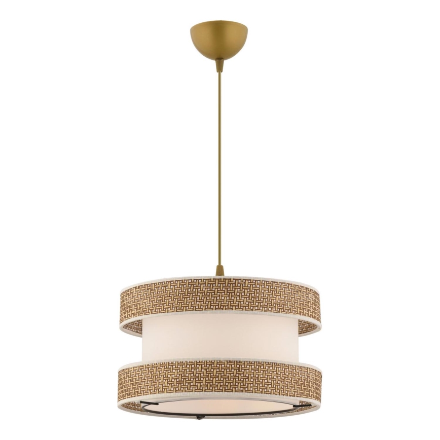 HALO-riippuvalaisin vaijerilla 1xE27/60W/230V kerma/beige