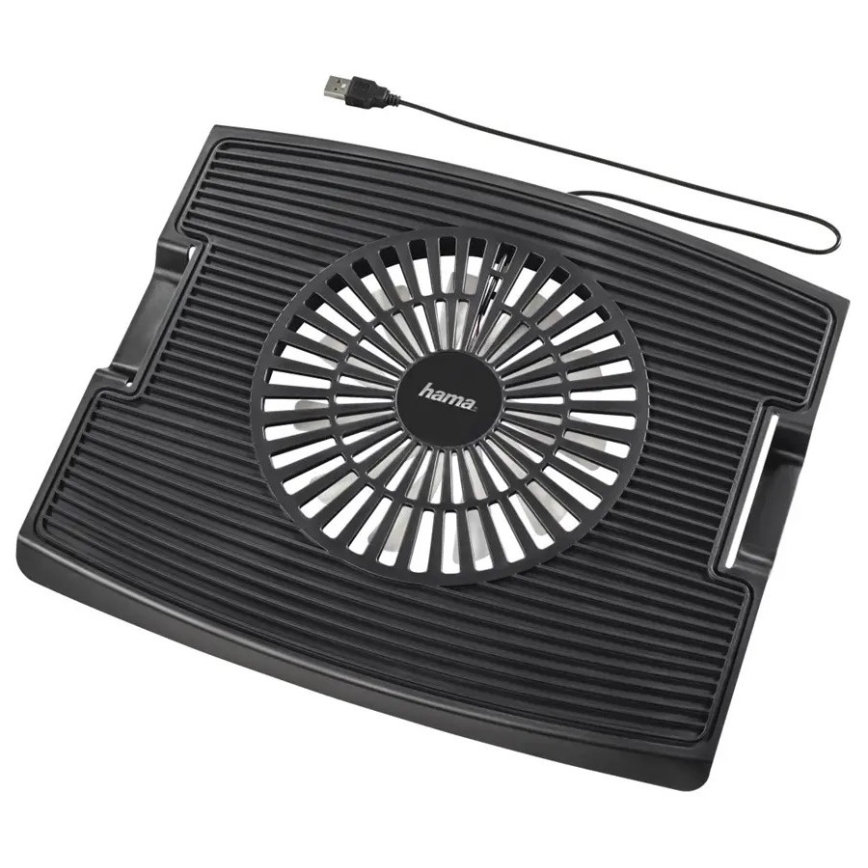 Hama - Jäähdytystyyny kannettavalle tietokoneelle 1x fan USB musta