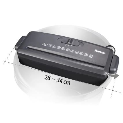 Hama - Mini paperileikkuri A4 230V musta