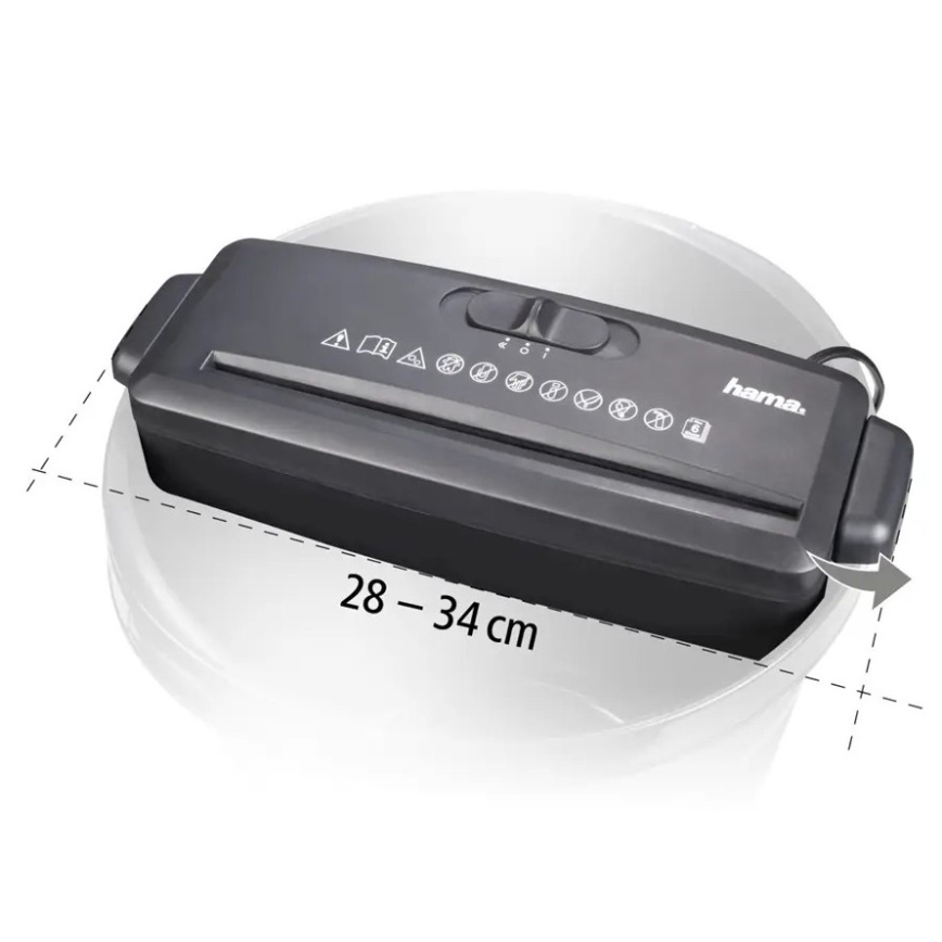 Hama - Mini paperileikkuri A4 230V musta