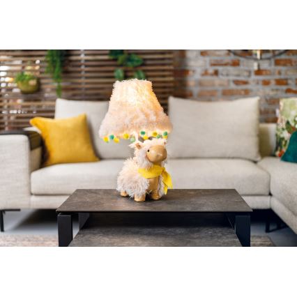 Happy Lamps - Lasten LED-pöytävalaisin ALMA LED/5,4W/230V laama
