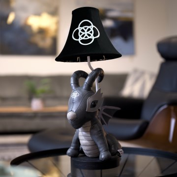 Happy Lamps - Lasten LED-pöytävalaisin BLACK DRAGOON LED/5,4W/230V lohikäärme