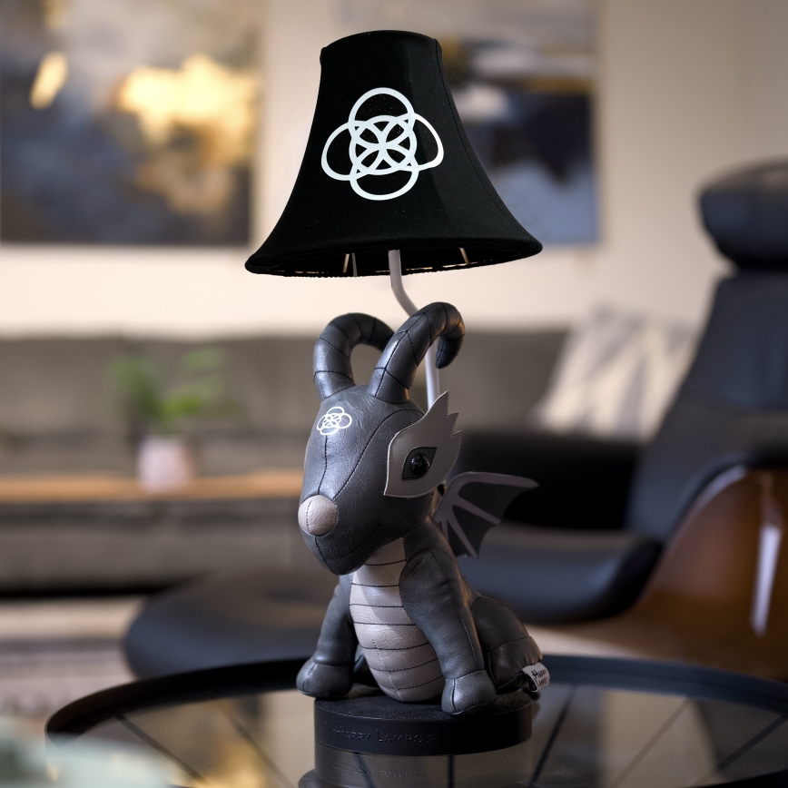 Happy Lamps - Lasten LED-pöytävalaisin BLACK DRAGOON LED/5,4W/230V lohikäärme