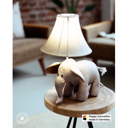 Happy Lamps - Lasten LED-pöytävalaisin BOBBY LED/5,4W/230V norsu