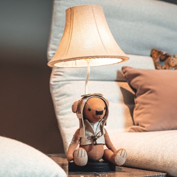 Happy Lamps - Lasten LED-pöytävalaisin CHARLES LED/5,4W/230V karhu