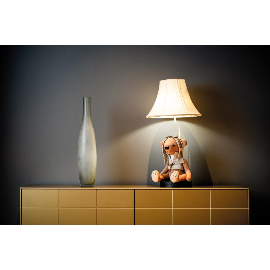 Happy Lamps - Lasten LED-pöytävalaisin CHARLES LED/5,4W/230V karhu