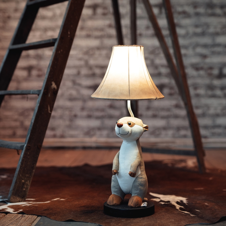 Happy Lamps - Lasten LED-pöytävalaisin EDDIE LED/5,4W/230V mangusti