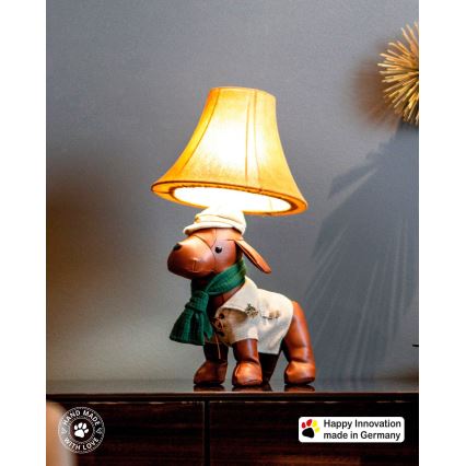 Happy Lamps - Lasten LED-pöytävalaisin SPIKE LED/5,4W/230V ajokoira