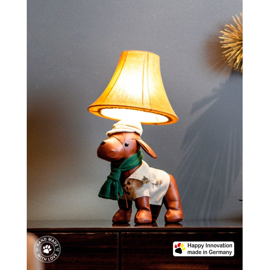 Happy Lamps - Lasten LED-pöytävalaisin SPIKE LED/5,4W/230V ajokoira