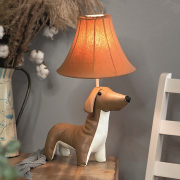 Happy Lamps - Lasten LED-pöytävalaisin WALDI LED/5,4W/230V mäyräkoira