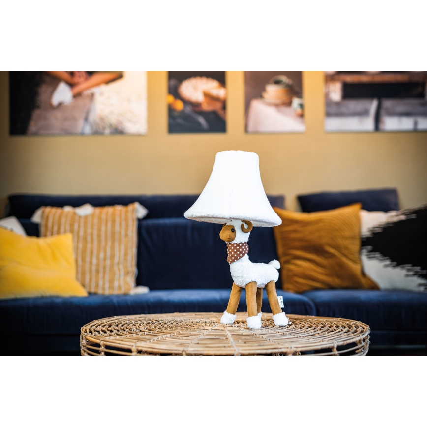 Happy Lamps - Lasten LED-pöytävalaisin WOLLE LED/5,4W/230V lammas